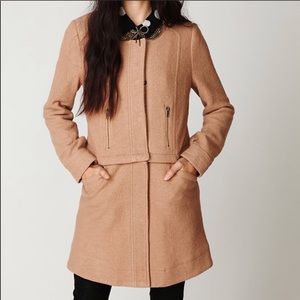 EUC Free People 2-in-1 Convertible Peacoat Sz 2